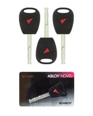 Комплект ключей ABLOY NOVEL 3KEY_45mm+CARD 430042 фото
