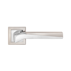 Дверная ручка MVM Z-1319 NEO матовый никель/полированный хром 44-9969 фото