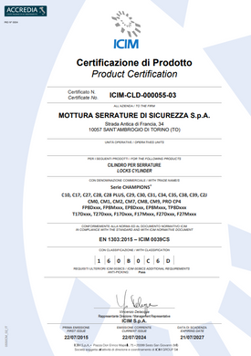 Цилиндр Mottura Champions Pro CP4P 62мм (31х Шток) ключ-тумблер хром, длина штока до 80 мм 40-0025040 фото