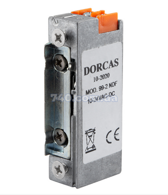Защіпка електромеханічна DORCAS 99-2 NDF FaFix (W/O_SP 10-24V_AC/DC) НЗ_Е універсальна з вузьким корпусом 44-8312 фото