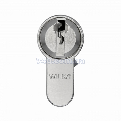Цилиндр WILKA 1405 Class A (30x30Т) ключ-тумблер матовый никель 49-404 фото