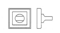 WC - накладка Forme Fixa Squared/Slim. N02 - нікель матовий 43-00805036 фото