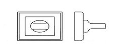 WC - накладка Forme Fixa Icon. N16 - никель перламутровый/55 мм 43-0741069 фото