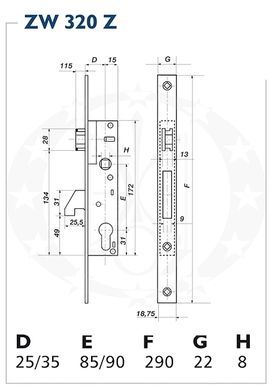 Механізм GERDA ZW320 Z 85/35 PZ 44-10776 фото