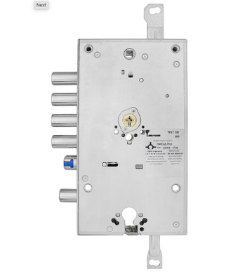 Замок врізний MUL-T-LOCK 3-WAY OMEGA+DIN OFMPB30328L CR UNIV BS65мм 85мм OMEGA_PRO VIP_CONTROL/3in1 1KEY+3KEY+1KEY+1KEY OMGP_BLACK+OMGP_GREEN+OMGP_YELLOW+OMGP_RED 93мм w/o_FP w/o_SP 49-4504 фото