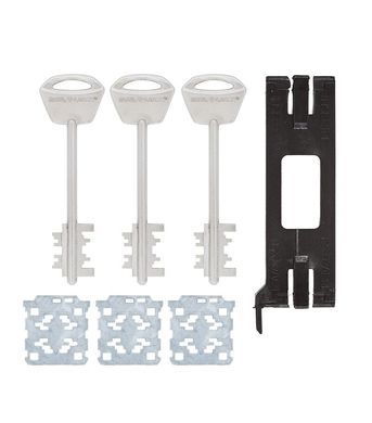 Комплект ключів MUL-T-LOCK MATRIX 3KEY+CARD 100мм_3LOCK_O/K 430093 фото