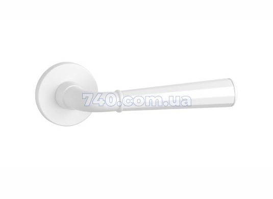Дверна ручка APRILE Marigold R 7S AS білий (тонка розетка) 44-10114 фото