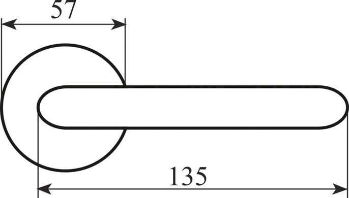 Дверна ручка FIMET 105-265 F45 Regina античне залізо 40-003765 фото