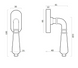 Ручка оконная Fadex Antik DK130. S01 - матовая латунь 43-00761102 фото 2