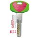 Циліндр Securemme K22 з монтажним ключем 90 (45x45Т) ключ-тумблер 44-5031 фото 3